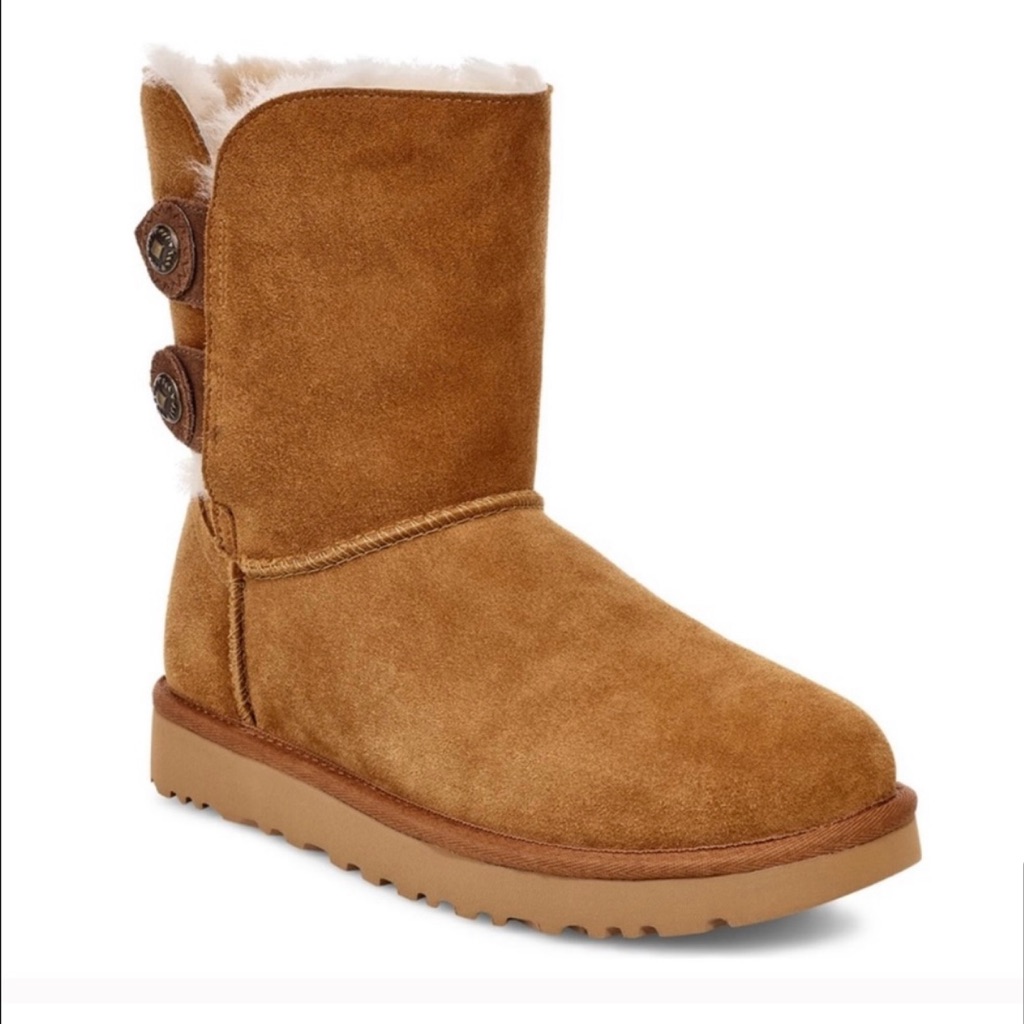 Ugg Women's Button-Accent Classic Tall Boot - Chestnut Size 11